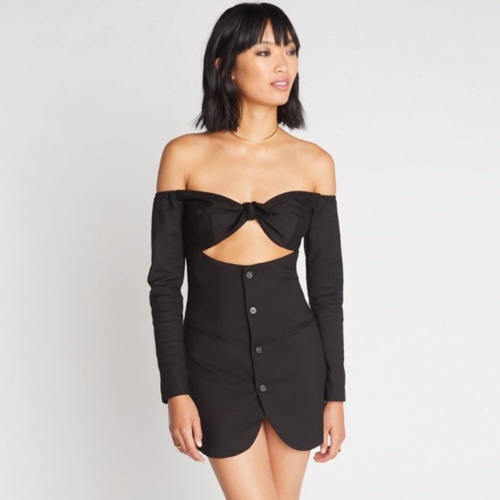 Choosy Beso Black Cut-Out Dress